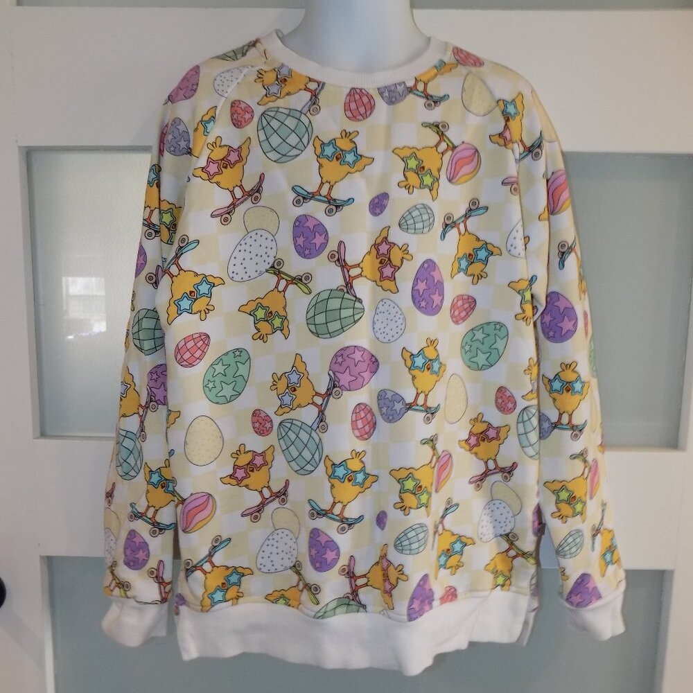 Bums & Roses Chick Me Out Crew Neck Sweatshirt Size 7/8 Girl's